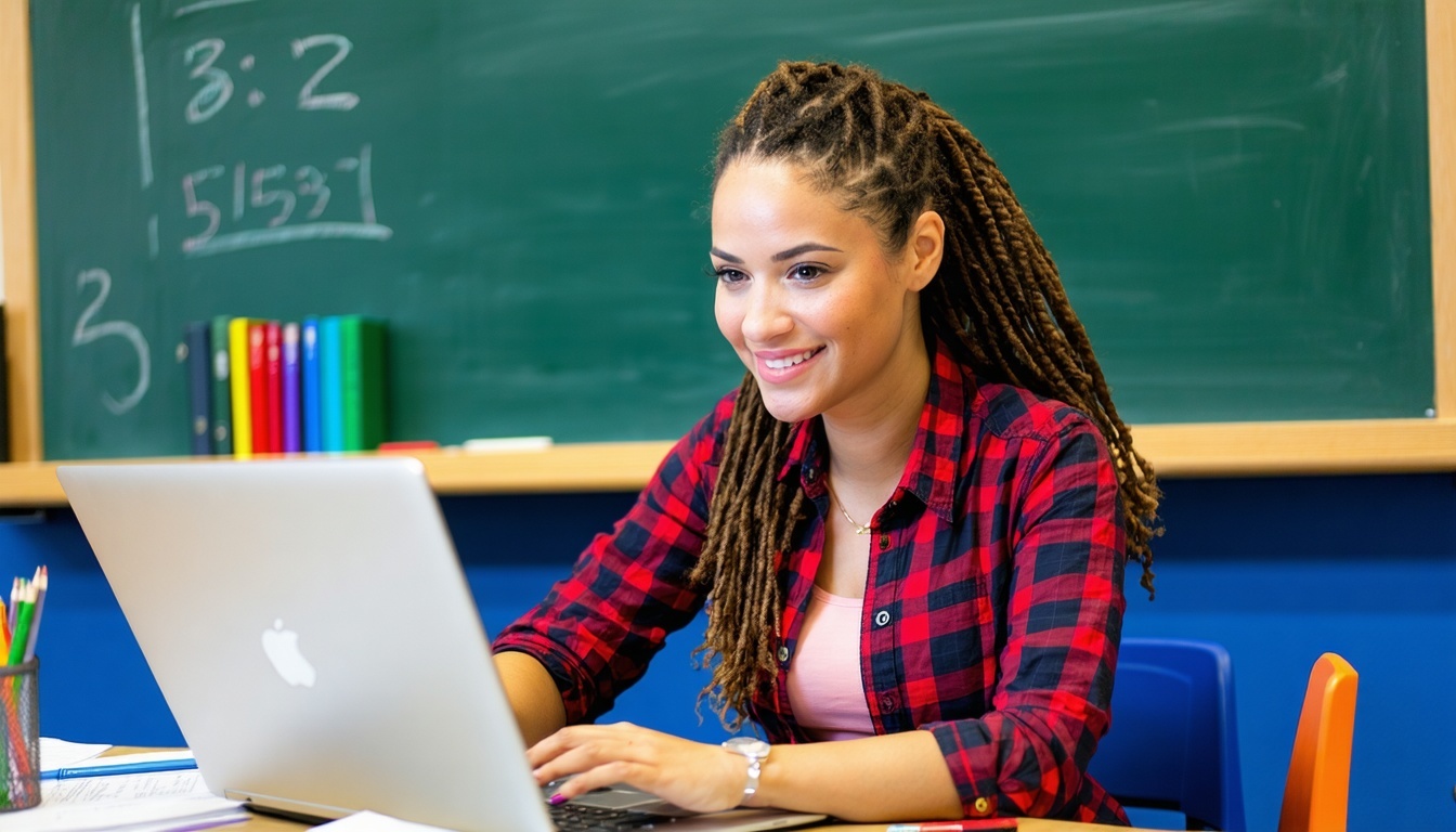 Educator saving time with automated AiVII reports
